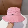 2023 Chapéu balde de designer para mulheres boné desgastado Bob chapéus de aba larga