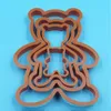 Выпекание формы 4 PCSlot Bear Biscuit Flom Pookie Cookie Cutter.