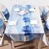 Tovaglia Nuovo stile cinese Tovaglia rettangolare Modello di pittura a inchiostro Tavolo da pranzo Copre Semplicità Tovaglia quadrata Tavolo R230801