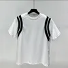 T-shirt da uomo E05257 Fashion Tops Tees 2023 Runway Luxury European Design Short Print T-shirt stile party Abbigliamento