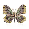 Broches papillon élégant pour femmes mode strass insectes beauté bureau broche broches écharpe boucle vêtements accessoires