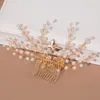 Exquisite Hochzeit Haarkamm Perle Schmetterling Haarspangen Haarspangen Haarschmuck für Frauen Haarschmuck Kopfschmuck Haarschmuck