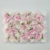 Decorative Flowers Wreaths High Quality Rose Artificial Flower Wall Panel Decor Backdrop Wedding Party Event Birthday Shop Scene Customized 230731