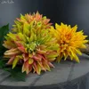 Flores decorativas Guirnaldas SunMade Luxury Large Real Touch Dahlia Hand Feel Artificial Home Wedding Decoration Living Room Decor Flores Artificales 230731