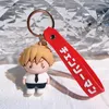 Söt anime nyckelring charm nyckelring fob hänge härlig motorsåg man nörd docka par studenter personlig kreativ valentins dag gåva små hänge