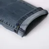 Jeans Masculino Design Vintage Italiano Jeans Masculino Cor Escura Calças Jeans de Algodão Ajuste Reto Jeans Rasgados Para Homens Moda Jeans Clássicos homme J230728