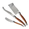 Set di stoviglie 3 pezzi/set di coltello in acciaio inossidabile sopravvivenza da campeggio a taglio portatile cucina da cucina coltelli da verdura BBQ BBQ