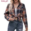 2023 Women's Plaid Shirt Autumn And Winter New Casual Designer Tops Fashion Oversize Loose Long Sleeved Shirts206R