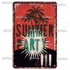 Welcome To TIKI Bar Targhe in metallo Targa vintage TIKI Bar Art Metal Plate Birra Targhe in metallo Poster Decor per Bar Pub Club Man Cave Decorazione da parete Regalo personalizzato 30X20CM w01