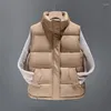 Femmes gilets ZXRYXGS tempérament vers le bas coton gilet veste 2023 automne hiver manteau extérieur col debout