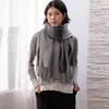 スカーフ厚い暖かい冬のスカーフデザインプリント女性フェイクカシミアパシュミナショールレディラップタッセルニットメンファウラルドブランケット