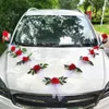 Decorative Flowers Wreaths Wedding Car Front Flower Decoration Artificial Garland for Party Holiday Accessories Simulation Rose 230731