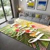 Carpets Tropical Printed Carpet Rug for Living Room Bedroom Large Area Rugs Green Leaves Printing Floor Carpet for Parlor Mat Alfombra R230731