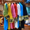 클래식 Kimono Vercace Unisex Versage Bathrobe Luxury 7 면화 브랜드 잠자기 디자이너 따뜻한 커플 목욕 가운 홈 욕조 KLW1739