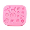 Cake Tools Mechanical Gear Screw Nut Silicone Molds DY Steampunk Fondant Decorating Cupcake Topper Candy Clay Chocolate Moulds 230731