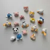 Magneti per il frigorifero Novità Animali Cartone animato in legno Adesivo per magnete per frigorifero Simpatico giocattolo divertente per frigorifero Giocattoli per bambini colorati per bambini x0731