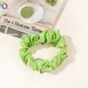 6.5cm Partihandel Satin Silkhår Scrunchies Elastic Ponytail Holders Rubber Band för flickor Hårband Hårband Ropes Tillbehör 2331