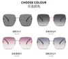 Lunettes de soleil Designer 2023 Nouvelle lentille en nylon haute définition polie électrolytique cuivre blanc miroir cadre jambe fil style cheveux raides 0ZPF