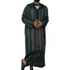 Vêtements ethniques Ramadan Robe musulmane Abayas Dubaï Dubaï Costumes islamiques à capuche à capuche