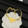 Gold Silver Color Women Designer Earrings Necklace Bracelet Brass Triangle Pendant Luxury Fashion Jewelry Sets Without Box