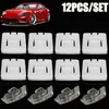 New 12Pcs/Set Siut Seat Buckle Clip Runner Guide White Plastic Clips 435881203A C10 For VW GOLF 7 MK1 MK2 MK3 CORRADO SCIROCCO