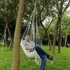 Camp Furniture Swing Net Chair Hammock Nordic Style Beige Hanging Rope Outdoor Garden Adult