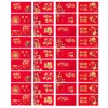 Papier Cadeau 36 Pcs Rouge Paquet Cadeaux Année Chinoise Argent R Calendrier Personnalité Enveloppes