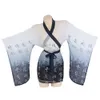 Ani caligrafia chinesa tinta noite robe uniforme feminino antigo hanfu roupão pamas trajes cosplay