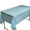 Bordduk engångsartikel TABLEDRED SOLID FÄRG RECTANGLE Kids Plastic Home Textil Birthday Happy Wipe Clean Supplies Tablew Z5R4