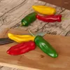 Decorative Flowers 3pcs/lot Fake Tropical Fruit Kids Classic Toys Kitchen Simulation Props Chili Pepper Model Po Shoot