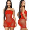 Casual Dresses Zabrina Lady Skirts Bodycon Clothing Wrapped Chest Sexy Underwear Dot Drill Star Net See Througth Strapless Sex Rave