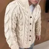 Mezclas de lana para hombres Otoño Invierno Corea Invierno Cálido Cárdigan de punto Suéter Casual Chaqueta de manga larga Abrigo Outwear Punto Moda Hombres Suéter 231101