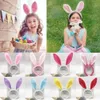 Easter Party Festive Hairbands Adult Kids Cute Rabbit Ear Headband Prop Plush Dress Costume Bunny Ears Hairband for Kids Girls women headdress