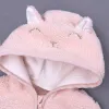 Nueva moda, ropa para bebés y niñas, abrigo cálido de invierno de piel polar bonita, abrigo, chaqueta, abrigo bonito para niños, ropa