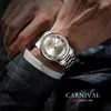 Orologi da polso Carnevale per uomo Orologio Miyota Movimento meccanico Calendario automatico SS316 Cassa Vetro zaffiro Maschile Reloj Hombre