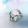 Anello di design in argento sterling con diamanti, rotondo semplice per gioielli da donna, uomo, amore