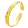 Bracelet couleur or manchette bracelets ouvert 10mm lisse rond bracelet à breloques femmes bracelet Pulsera Femme bijoux de mariage accessoires cadeau