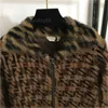 Designer Jacket Women Knit Cardigan Jacquard Letter Spliced Fur Collar Fashion Knitted Zipper Coat Autumn Warm Top Womens Jackets