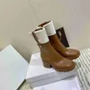 Betty Boots Brand Designer Women Rubber Ankle Boots Kort stövlar Martin Stövlar Kalvläder och duk Krage Intern Zipper Soft Winter Boots Storlek 35-42