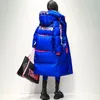 Piumino da donna Parka 2023 invernale con cappuccio Xlong 90 Cappotto d'anatra bianco da donna Lucido impermeabile spesso capispalla allentato Parka caldo giacca da neve 231031