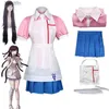 Costumes d'anime Danganronpa Cosplay Come Mikan Tsumiki pour femmes, uniforme de demoiselle d'honneur, ensemble complet de vêtements de carnaval d'halloween L231101