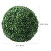 Flores decorativas grinaldas flores decorativas 23cm teto artificial buxo topiaria plantas bolas para jardim ao ar livre indoor casamento dh8qn