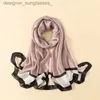 Scarves 90*180cm Woman Silk Scarves Custom Printing Designer Luxury Satin Hijab Head Scarf for Women Long Shls for LadiesL231101