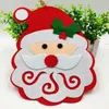 Julekorationer 1 st Söt Creative Redgreen Merry Santa Claus Head Pendants Festival för Home Party Drop Ornament 32x24