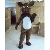 Christmas Brown Pig Mascot Costumes Halloween Fancy Party Dress Unisex Cartoon Posta
