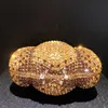 New pumpkin diamond Dinner Bag wind Rhinestone Wedding makeup handbag pumpkin clutch 230513