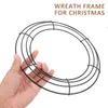 Decorative Flowers 10 Pcs Garland Hoop Metal Floral Frame DIY Wreath Form Flower Arranging Rack Round Supplies Iron Wedding Stuff Making