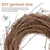 Dekorativa blommor Fall Decor Wood Wreath Ordinary Set Round Rattan Wedding Grape Vines Yamato Smilax