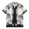 Summer Beach Fashion Man Men Men koszule Slim Edition Mens krótki rękaw Shirthawaii Floral Letter Flower Tiger Plaid Cotton Casual Shirt M-3xl 2023