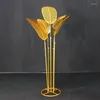 Decoratieve bloemen Stijl Wedding Props Gids Smeedijzeren kunst Bananen Tree Leaf Road Lead Outdoor Arrangemnet Scene T Stage El Decoratie